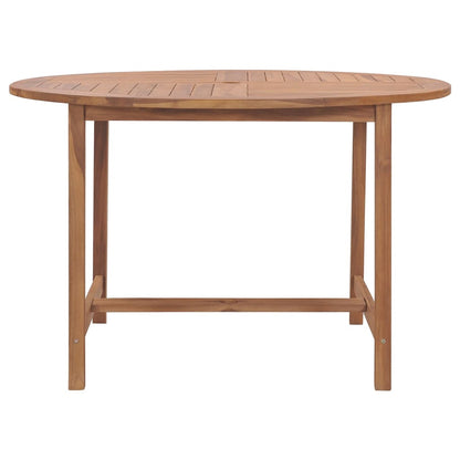 Tuintafel Ø110X75 Cm Massief Teakhout Rond