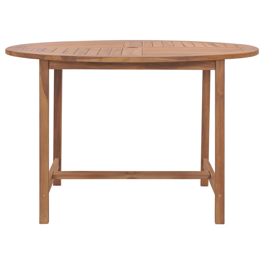 Tuintafel Ø110X75 Cm Massief Teakhout Rond