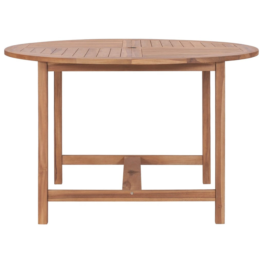 Tuintafel Ø110X75 Cm Massief Teakhout Rond