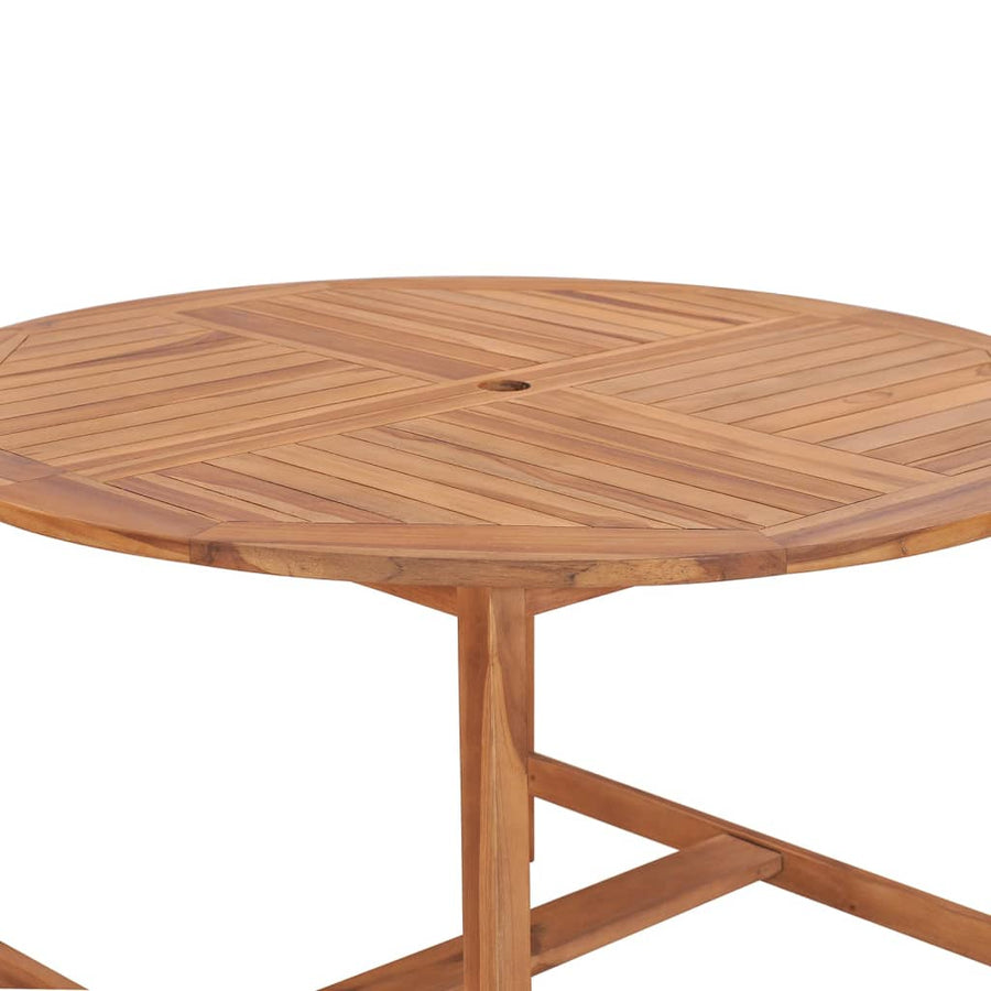 Tuintafel Ø110X75 Cm Massief Teakhout Rond