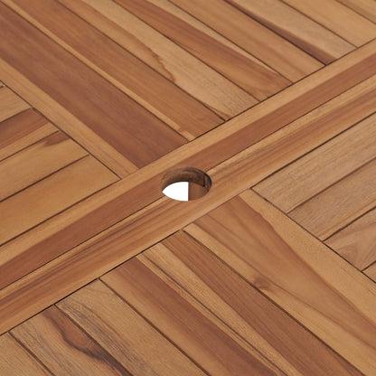 Tuintafel Ø110X75 Cm Massief Teakhout Rond