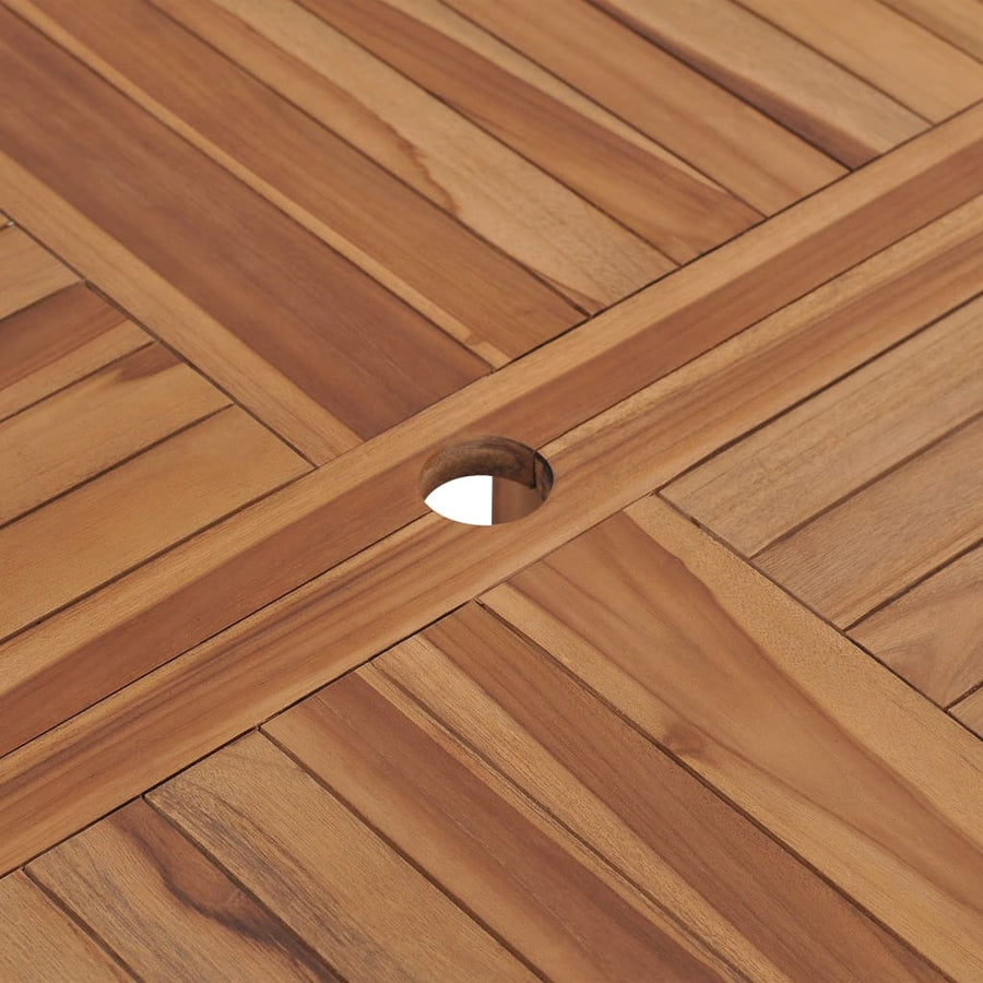 Tuintafel Ø110X75 Cm Massief Teakhout Rond