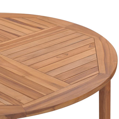 Tuintafel Ø110X75 Cm Massief Teakhout Rond
