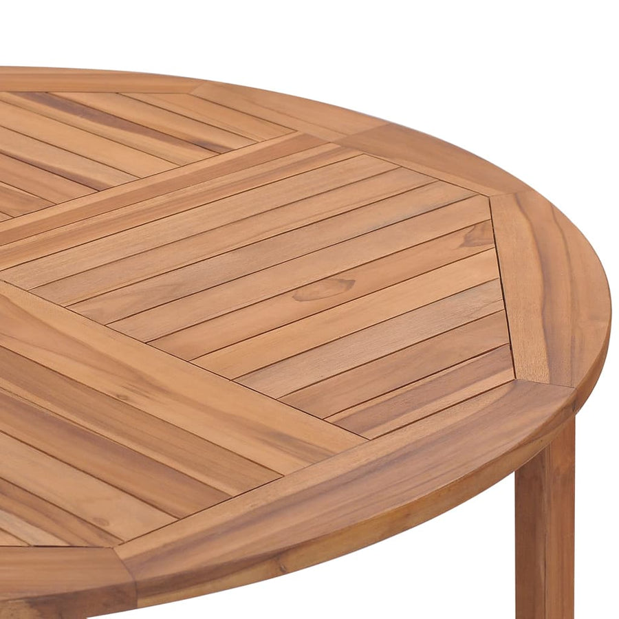 Tuintafel Ø110X75 Cm Massief Teakhout Rond