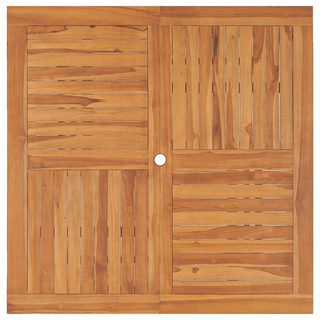 Tuintafel 0X0X75 Cm Massief Teakhout Vierkant