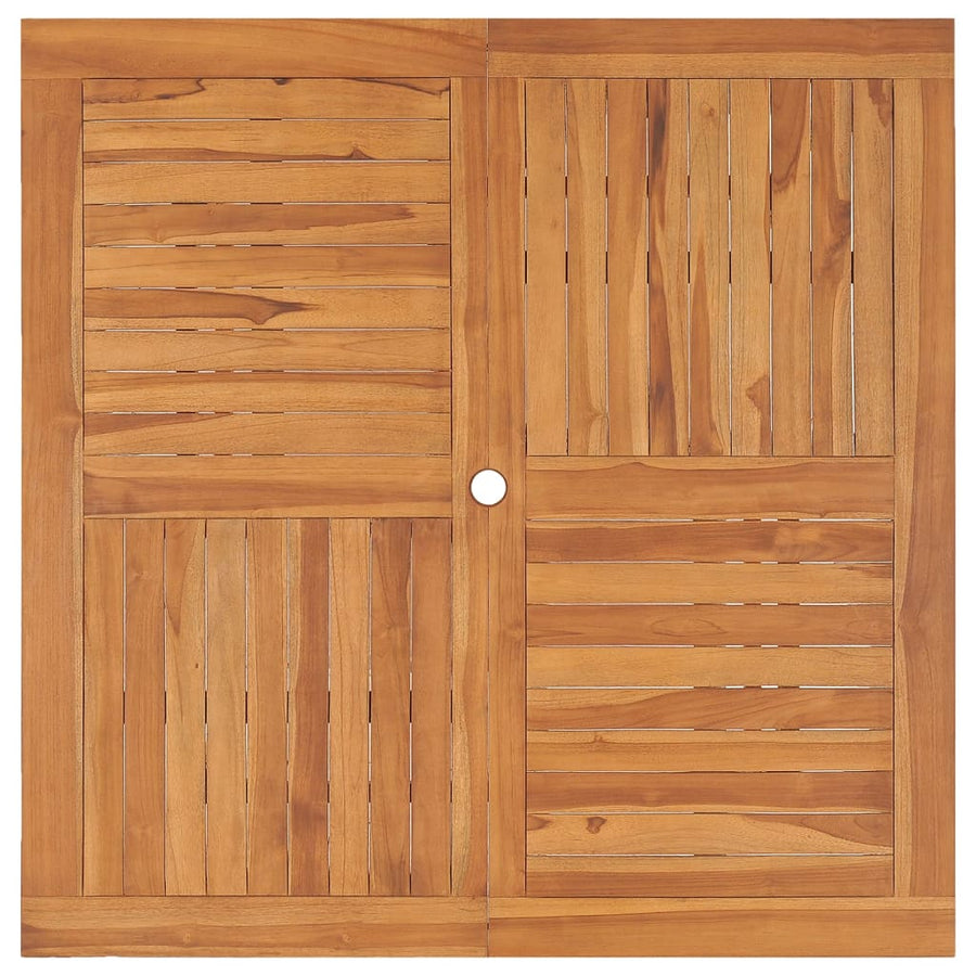 Tuintafel 0X0X75 Cm Massief Teakhout Vierkant