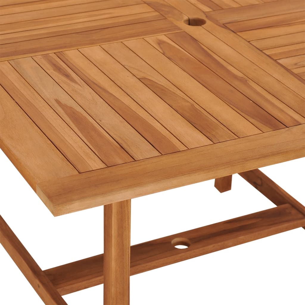 Tuintafel 0X0X75 Cm Massief Teakhout Vierkant