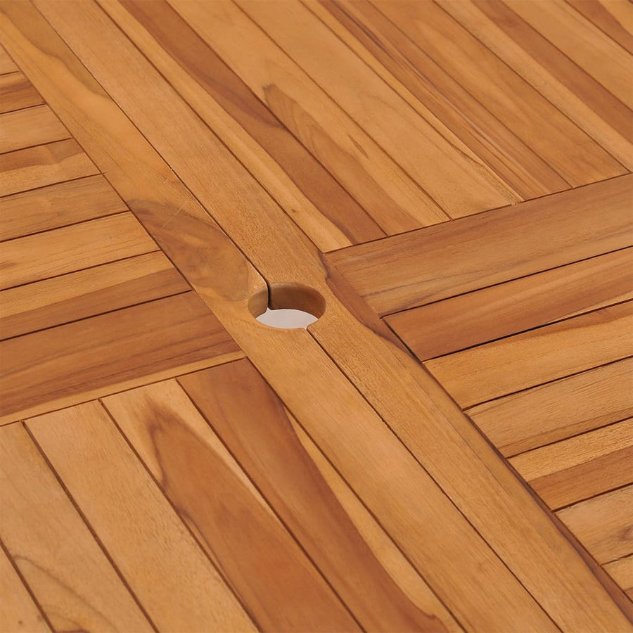 Tuintafel 0X0X75 Cm Massief Teakhout Vierkant