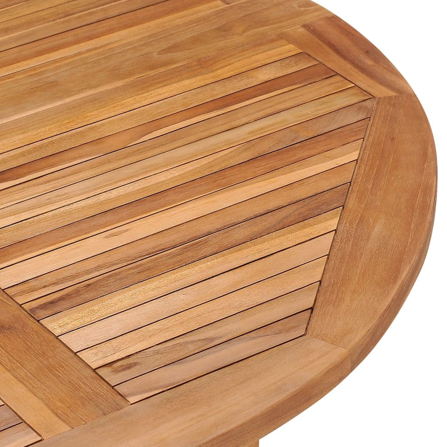 Tuintafel Inklapbaar Ø110X75 Cm Massief Teakhout