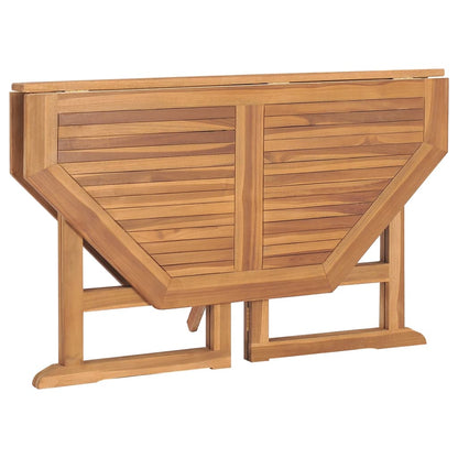 Tuintafel Inklapbaar 110X110X75 Cm Massief Teakhout Achthoekig