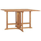 Garden Table Foldable 110X110X75 Cm Solid Teak Wood Square