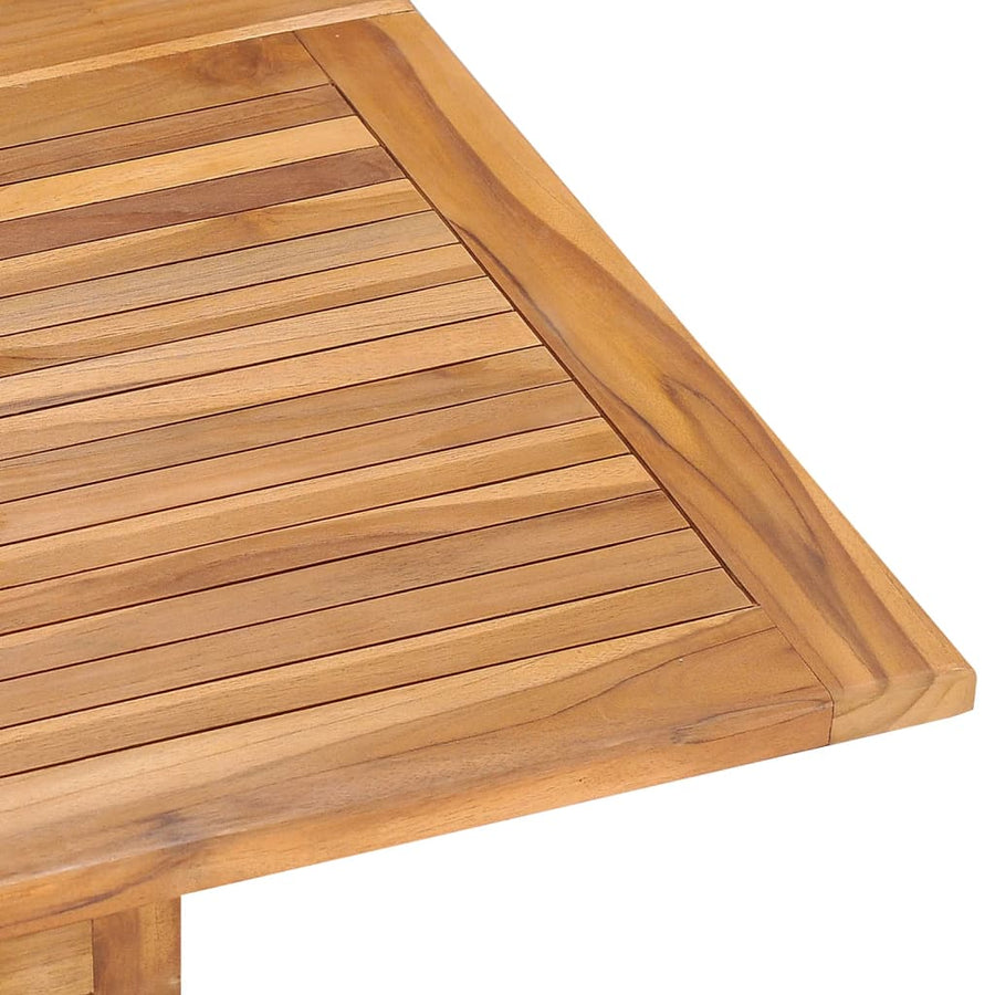 Tuintafel Inklapbaar 110X110X75 Cm Massief Teakhout Vierkant