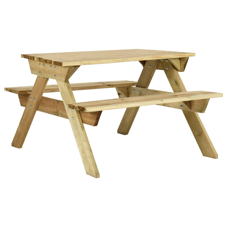 Picknicktafel Met Banken Geïmpregneerd Grenenhout 110 x 123 x 73 cm