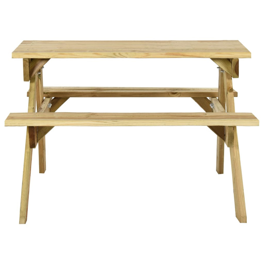 Picknicktafel Met Banken Geïmpregneerd Grenenhout 110 x 123 x 73 cm