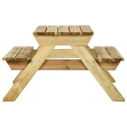 Picknicktafel Met Banken Geïmpregneerd Grenenhout 110 x 123 x 73 cm