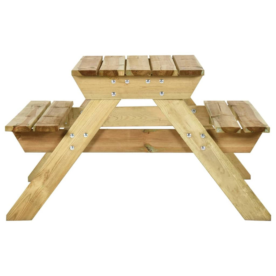 Picknicktafel Met Banken Geïmpregneerd Grenenhout 110 x 123 x 73 cm
