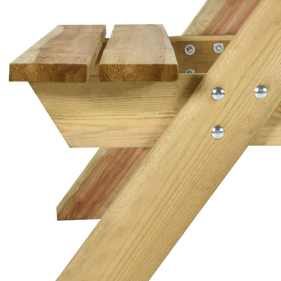 Picknicktafel Met Banken Geïmpregneerd Grenenhout 110 x 123 x 73 cm