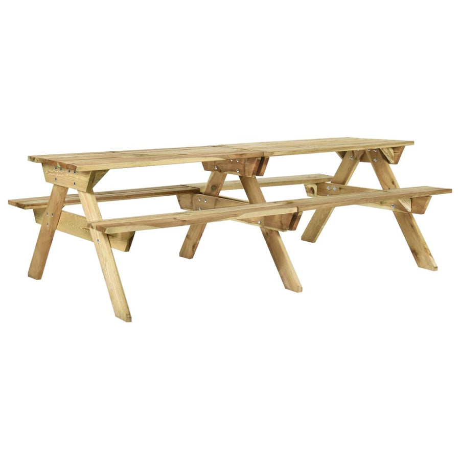 Picknicktafel Met Banken Geïmpregneerd Grenenhout 220 x 122 x 72 cm