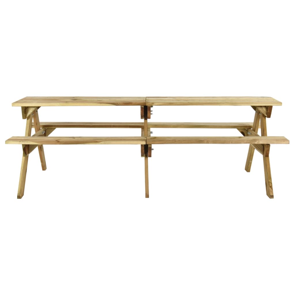 Picknicktafel Met Banken Geïmpregneerd Grenenhout 220 x 122 x 72 cm