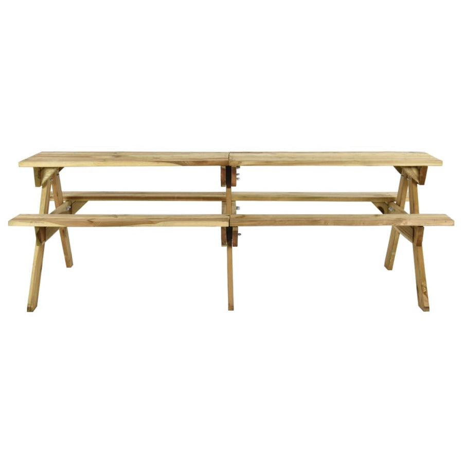 Picknicktafel Met Banken Geïmpregneerd Grenenhout 220 x 122 x 72 cm