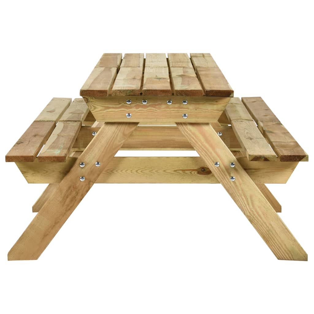 Picknicktafel Met Banken Geïmpregneerd Grenenhout 220 x 122 x 72 cm