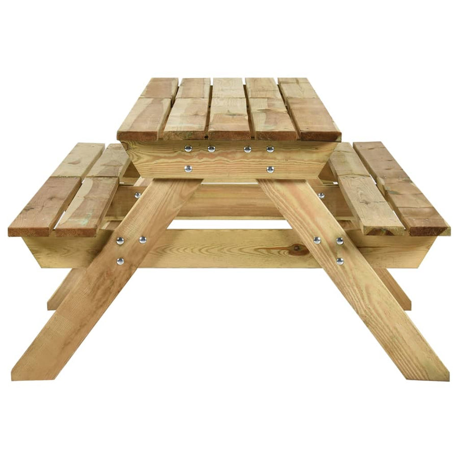 Picknicktafel Met Banken Geïmpregneerd Grenenhout 220 x 122 x 72 cm