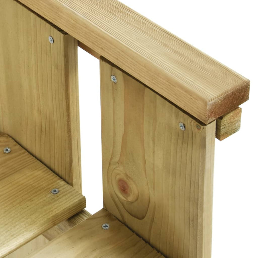 Tuinbank 2 Cm Geïmpregneerd Grenenhout 121 x 53 x 85 cm