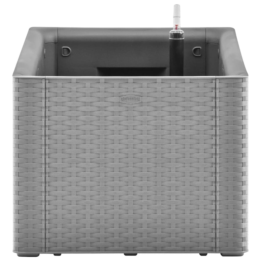 Plantenbak verhoogd met bewateringssysteem 100x43x33 cm grijs 100 x 43 x 33 cm Grijs