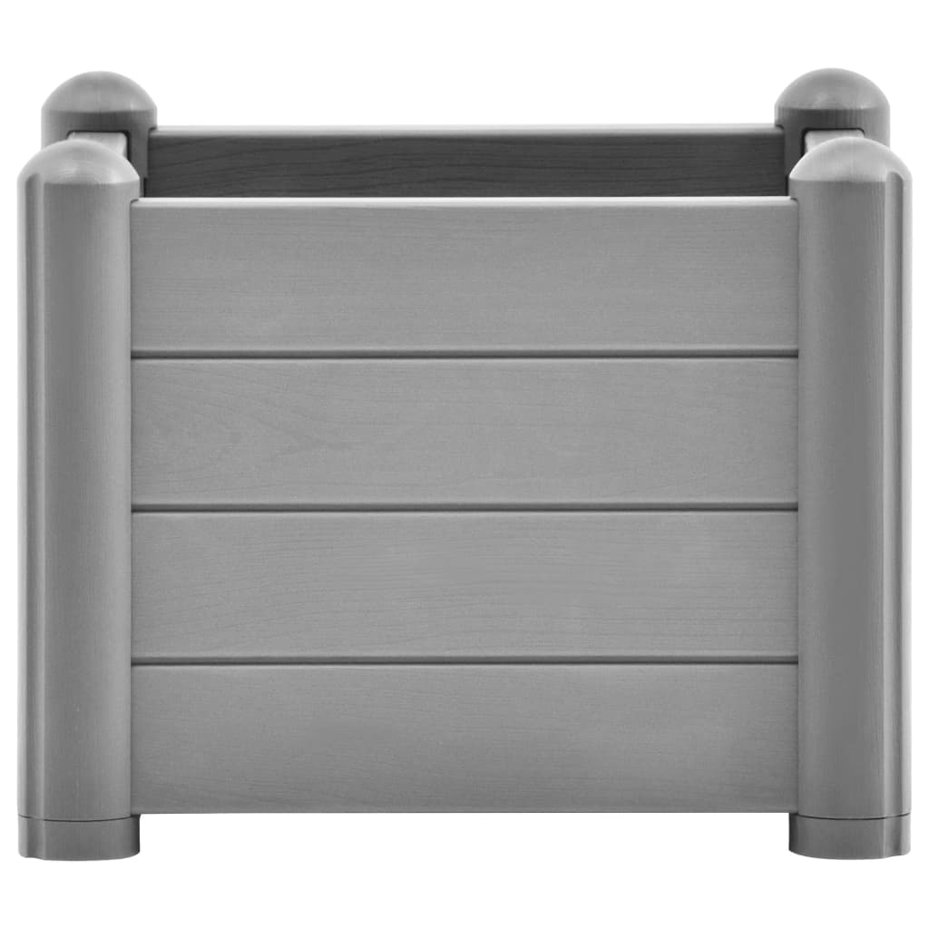 Plantenbak verhoogd 43x43x35 cm PP steengrijs 43 x 43 x 35 cm Grijs