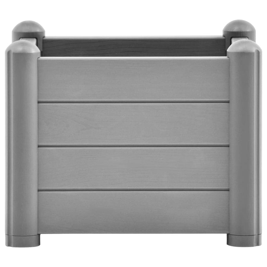 Plantenbak verhoogd 43x43x35 cm PP steengrijs 43 x 43 x 35 cm Grijs