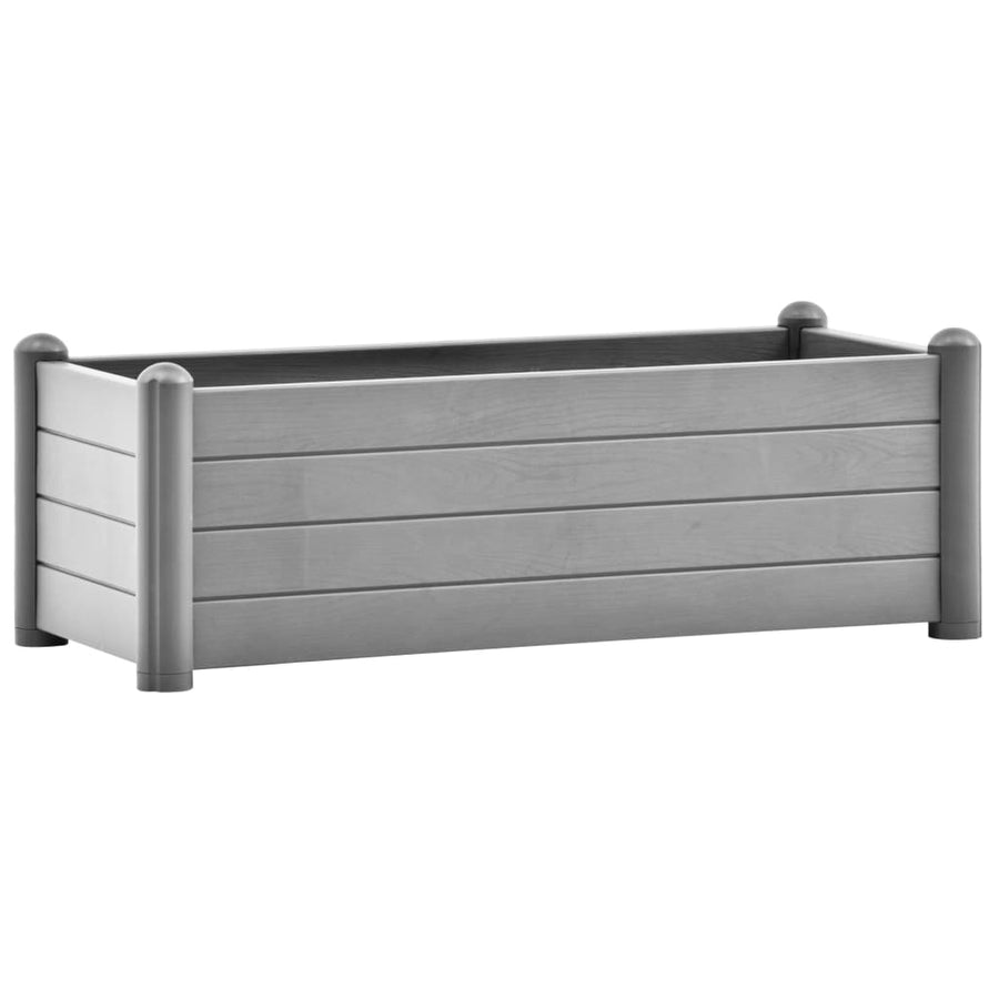 Plantenbak Verhoogd Pp Steen 100 x 43 x 35 cm Grijs