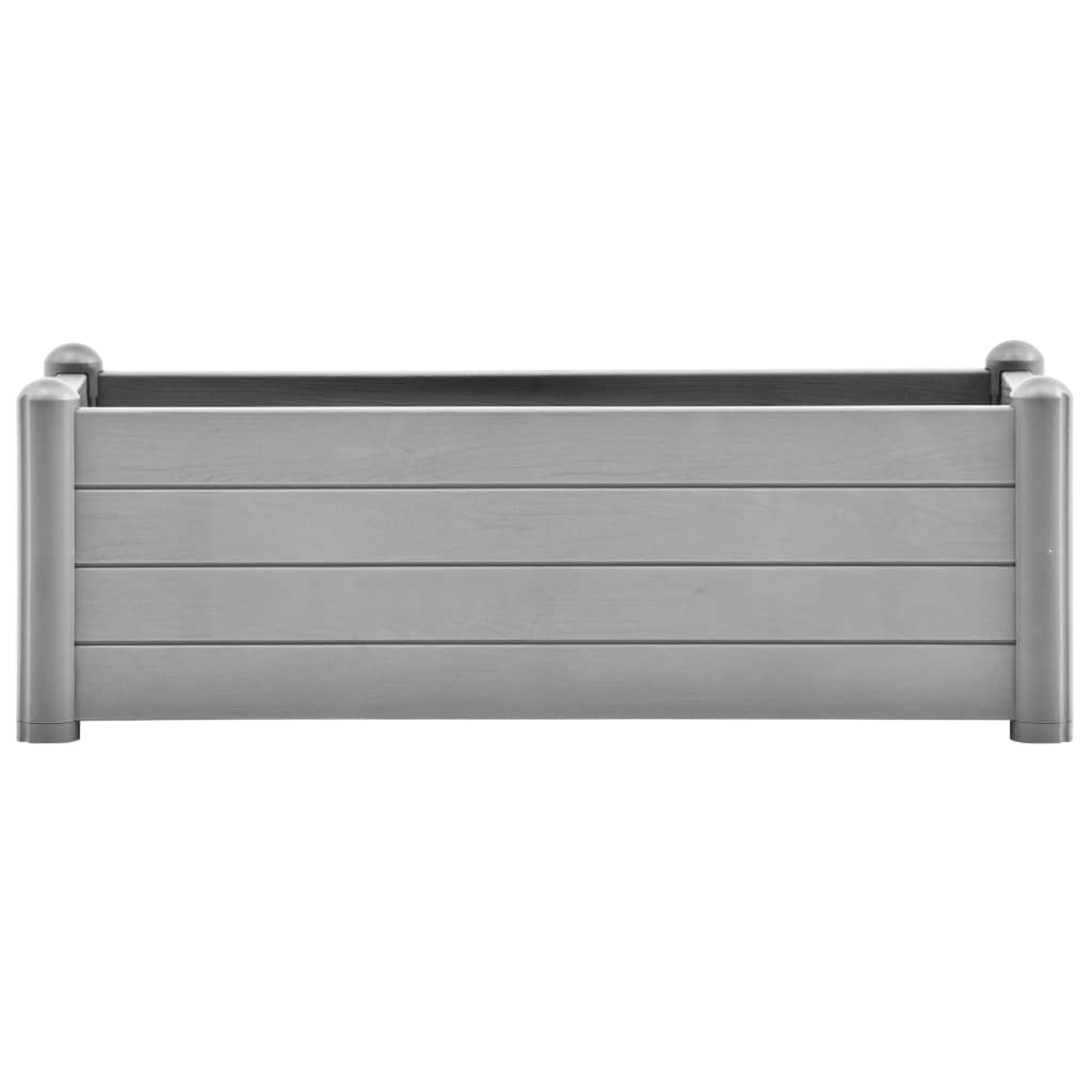 Plantenbak Verhoogd Pp Steen 100 x 43 x 35 cm Grijs
