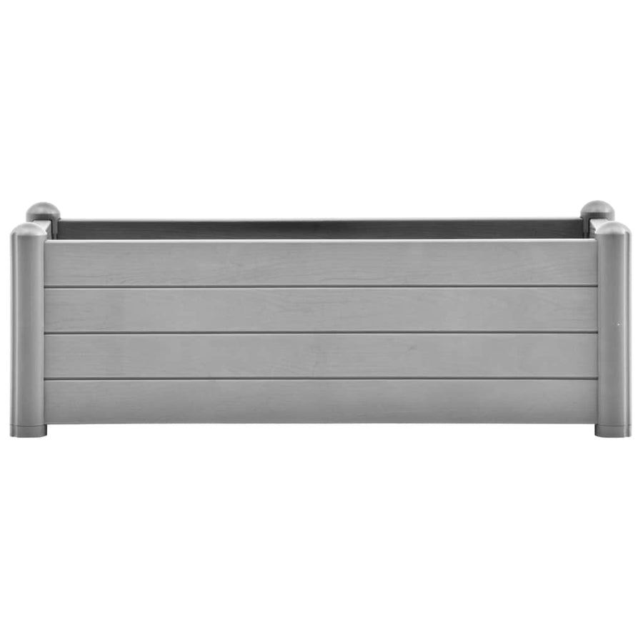 Plantenbak Verhoogd Pp Steen 100 x 43 x 35 cm Grijs