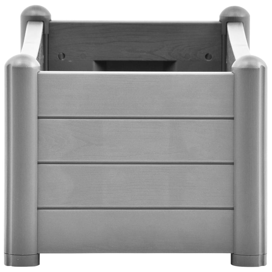 Plantenbak Verhoogd Pp Steen 100 x 43 x 35 cm Grijs