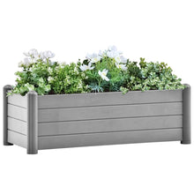 Plantenbak Verhoogd Pp Steen 100 x 43 x 35 cm Grijs