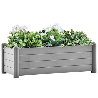 Plantenbak Verhoogd Pp Steen 100 x 43 x 35 cm Grijs