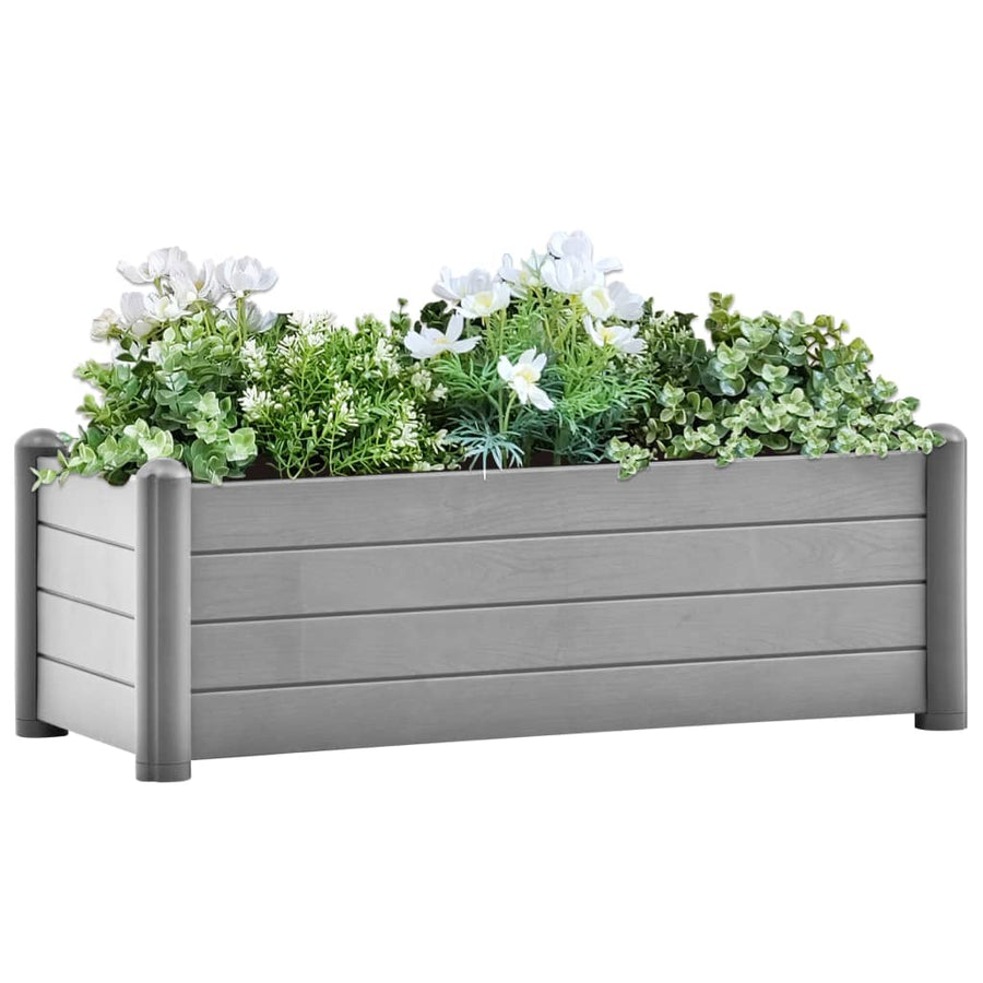 Plantenbak Verhoogd Pp Steen 100 x 43 x 35 cm Grijs