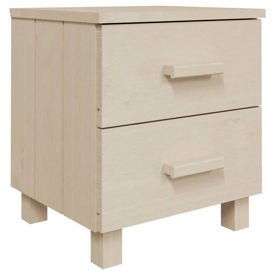 Nachtkastjes HAMAR 2 st 40x35x44,5 cm grenenhout honingbruin 2 Honingbruin