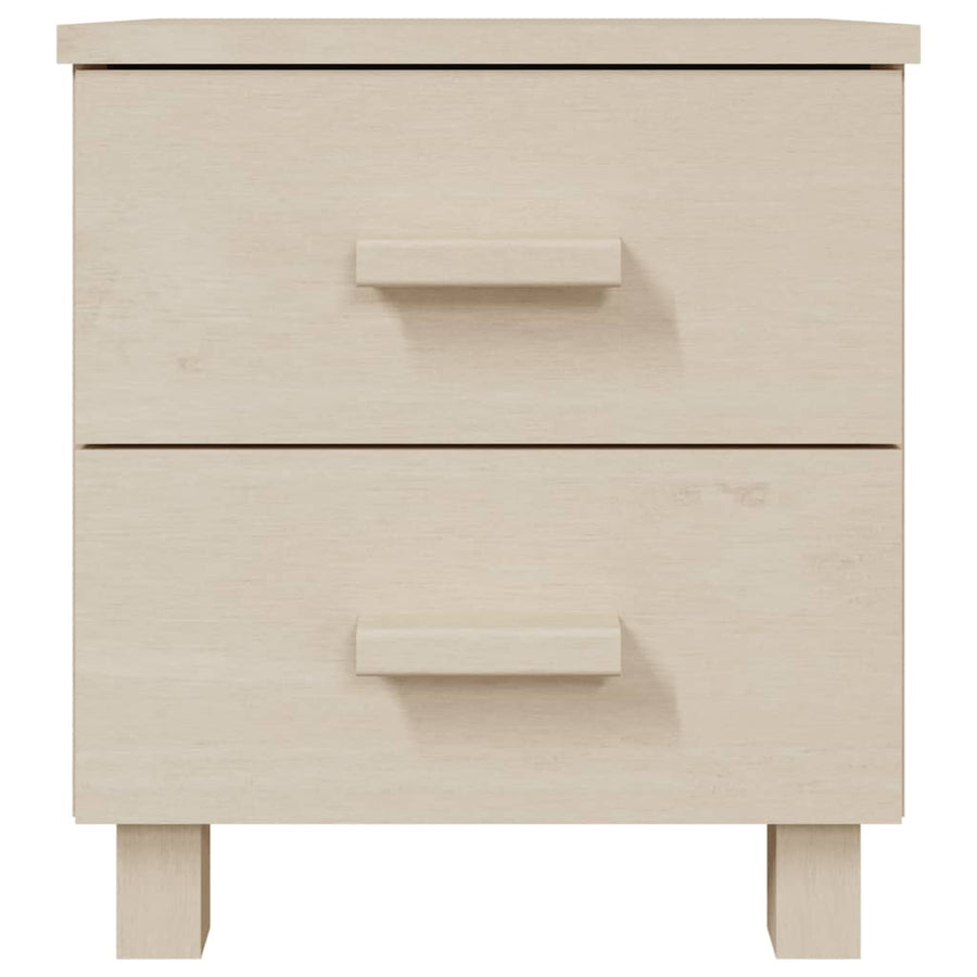Nachtkastjes HAMAR 2 st 40x35x44,5 cm grenenhout honingbruin 2 Honingbruin