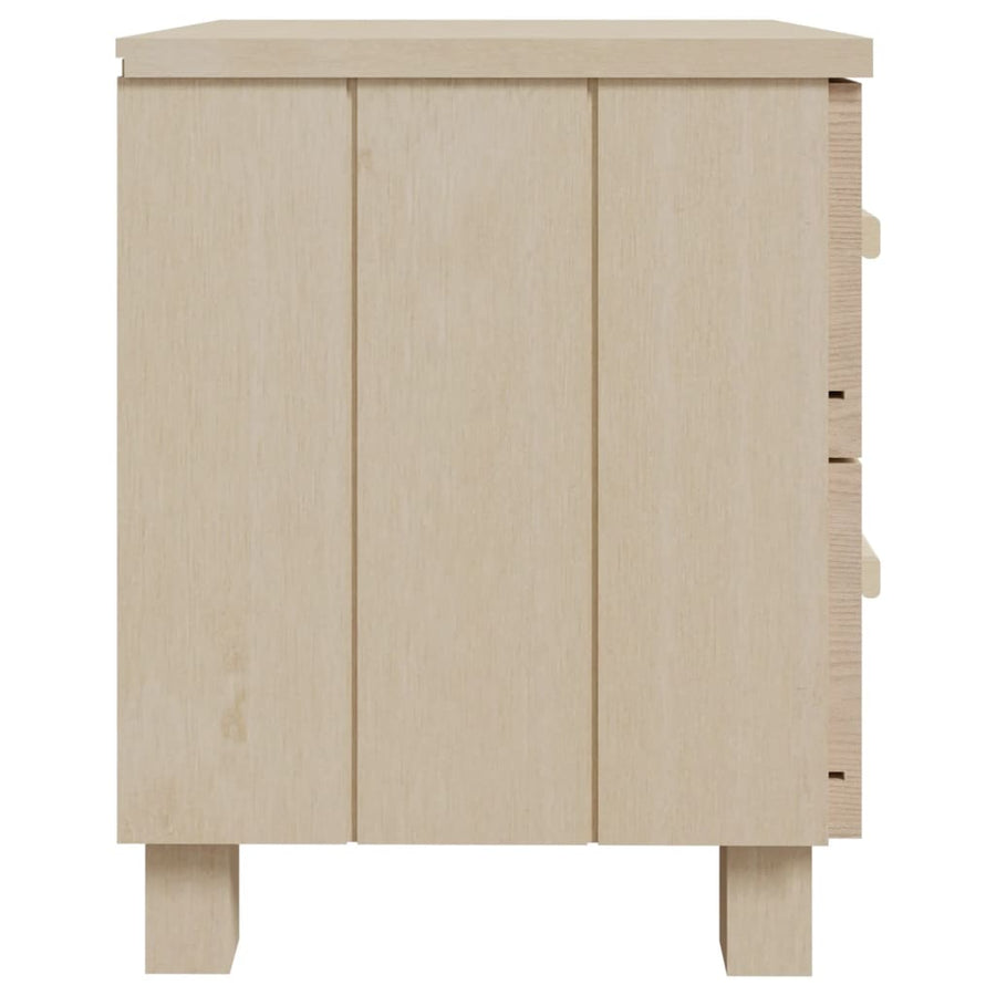 Nachtkastjes HAMAR 2 st 40x35x44,5 cm grenenhout honingbruin 2 Honingbruin