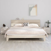 Nachtkastjes 2 st 40x35x44,5 cm massief grenenhout wit