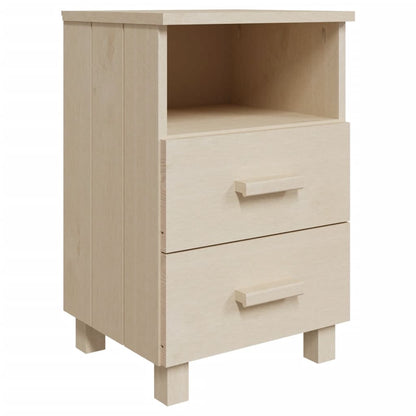Nachtkastjes Hamar 40X35X6 Cm Grenenhout 2 Honingbruin