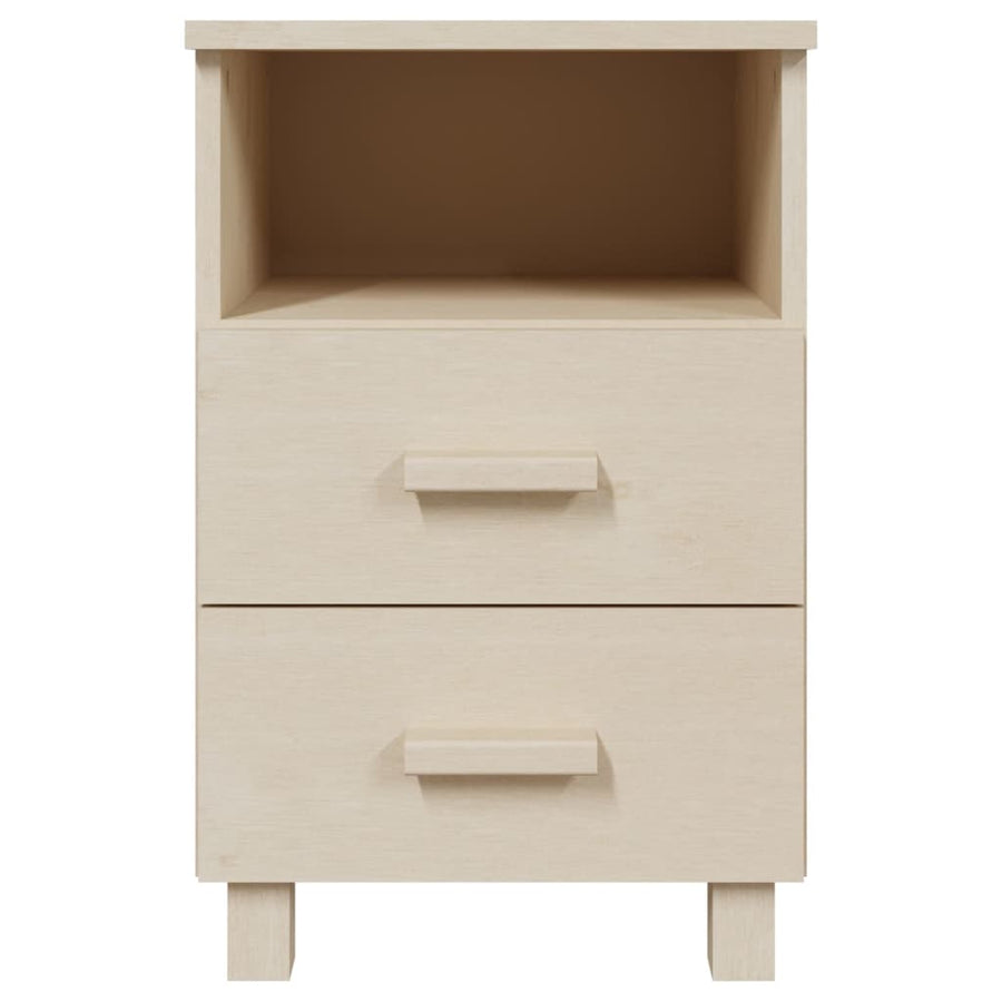 Nachtkastjes Hamar 40X35X6 Cm Grenenhout 2 Honingbruin