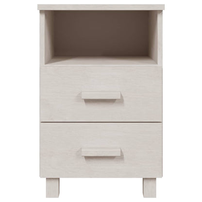 Nachtkastjes Hamar 40X35X6 Cm Massief Grenenhout 2 Wit