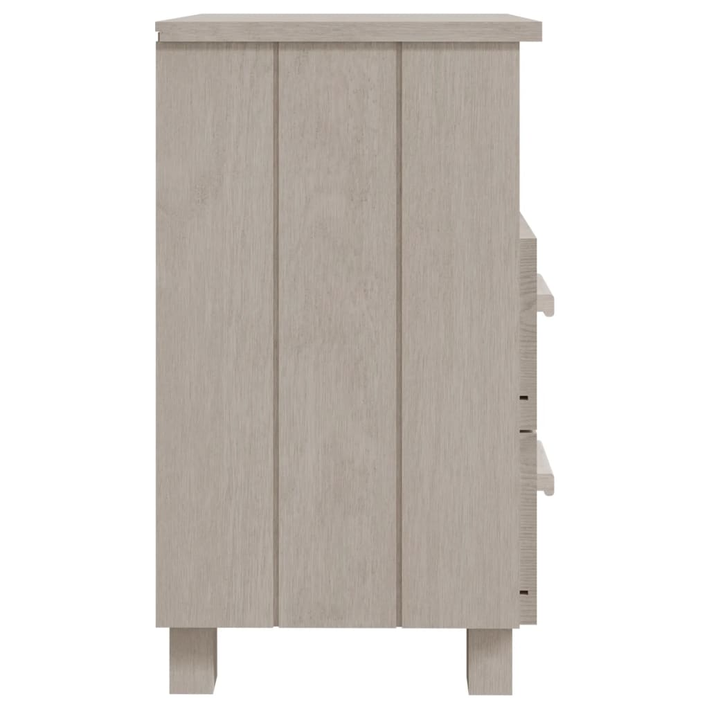 Nachtkastjes Hamar 40X35X6 Cm Massief Grenenhout 2 Wit