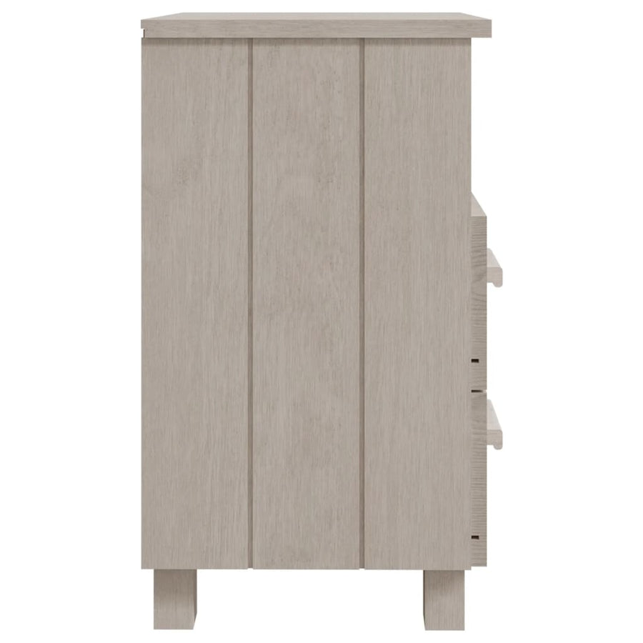 Nachtkastjes Hamar 40X35X6 Cm Massief Grenenhout 2 Wit