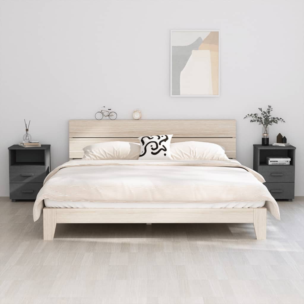 Nachtkastjes Hamar 40X35X62 Cm Grenenhout 2
