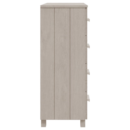 Dressoir Hamar 79X40X03,5 Cm Massief Grenenhout Wit
