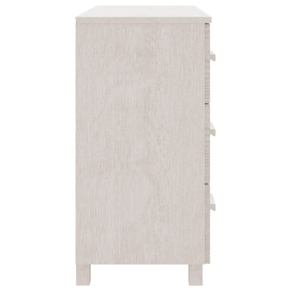 Dressoir Hamar 90X40X80 Cm Massief Grenenhout Wit