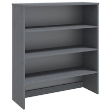 Opzetkast Hamar 90X30X00 Cm Massief Grenenhout Donkergrijs